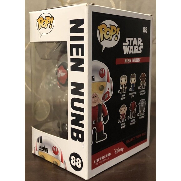 Funko Pop! Star Wars: Nien Nunb #88 GameStop Exclusive Vinyl Figure Bobblehead - Picture 6 of 12